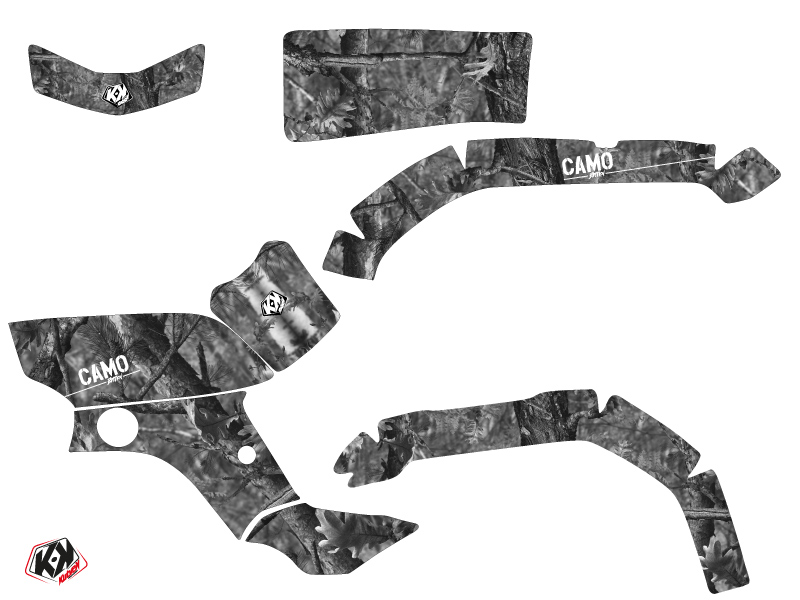 Kit Déco Quad Camo Yamaha 350 Grizzly Gris KUTVEK (2006-2018) - vue 2