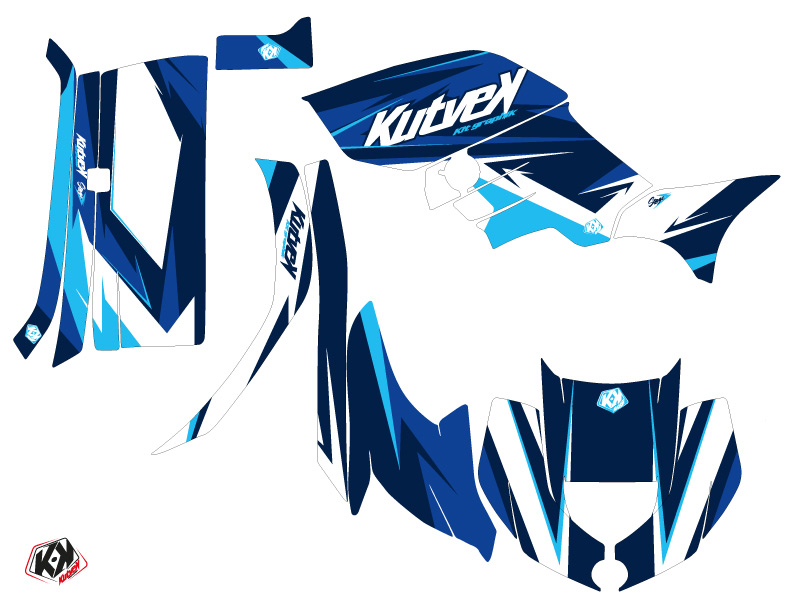 Kit Déco Quad Stage Yamaha 450 Grizzly Bleu (2008-2018) - vue 2