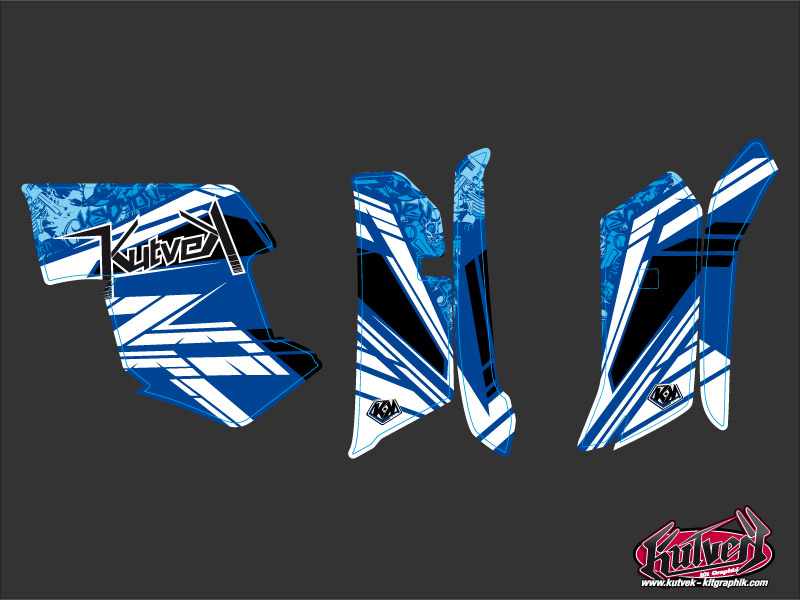 Kit déco quad Spirit Yamaha 550-700 Grizzly bleu 2008-2015 - vue 2