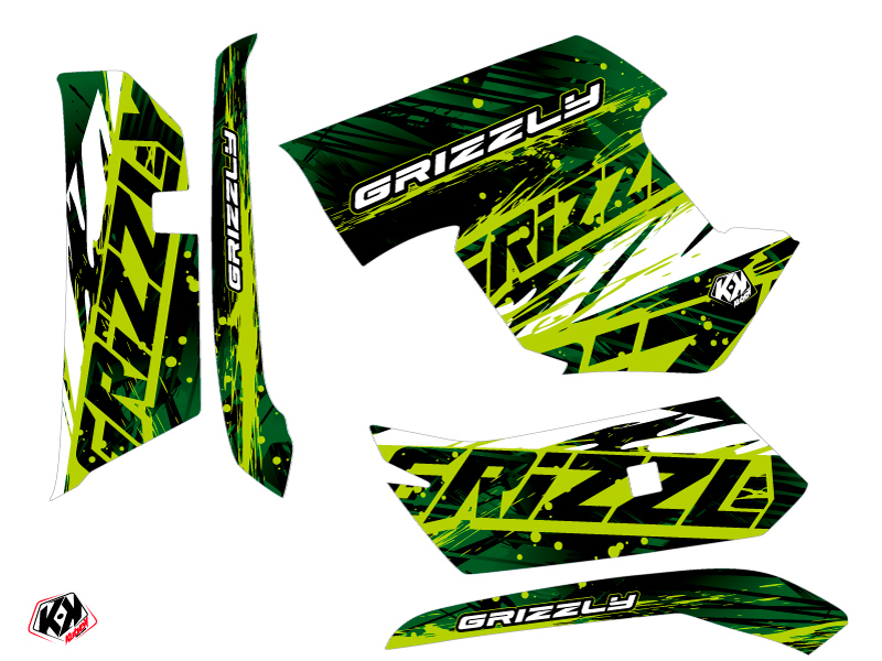 Kit décoration Quad Wild Yamaha 550-700 Grizzly Vert (2008-2015) KUTVEK - vue 2