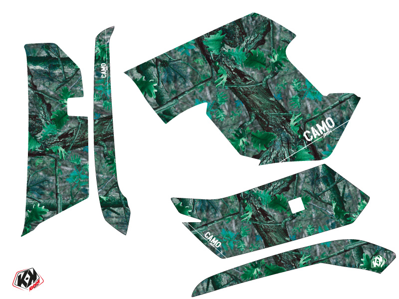 Kit Déco Quad Camo Yamaha 550-700 Grizzly Vert KUTVEK (2008-2015) - vue 2
