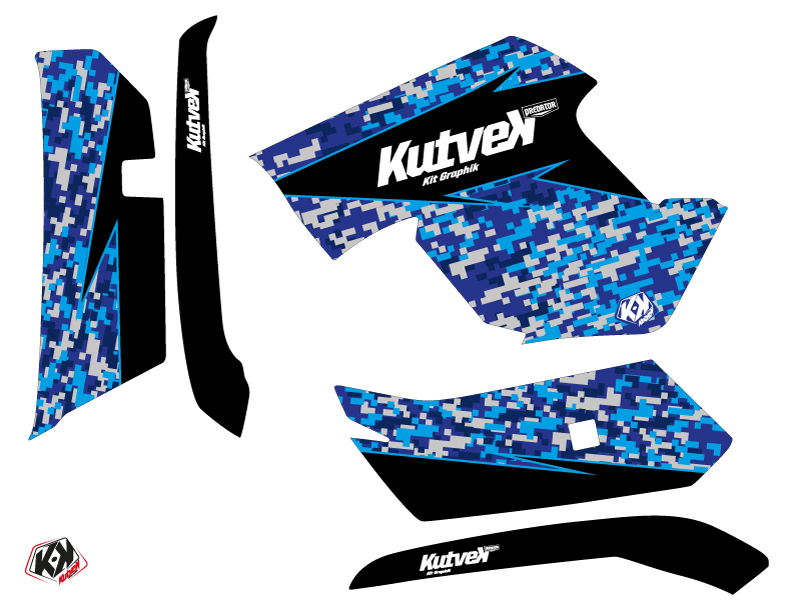 Kit Déco Quad Predator Yamaha 550-700 Grizzly Bleu (2008-2015) - vue 2