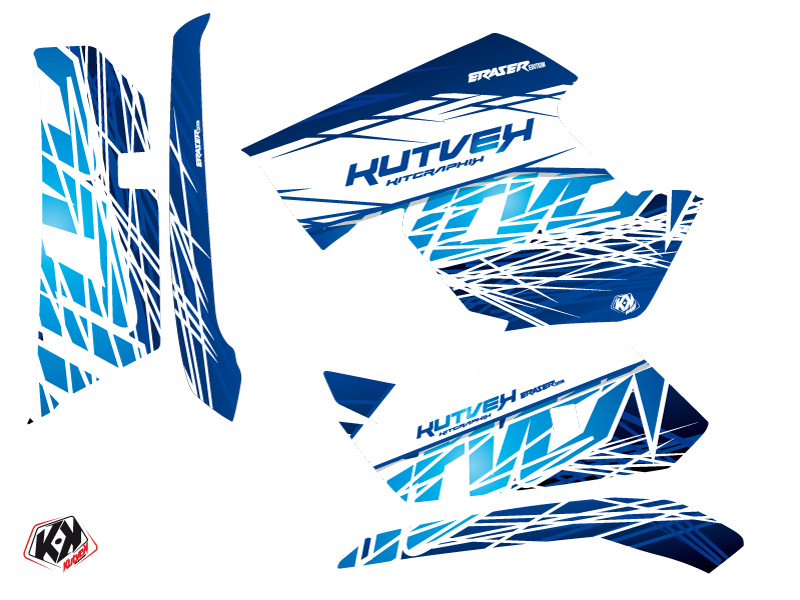 Kit Déco Quad Eraser Yamaha 550-700 Grizzly Bleu KUTVEK - vue 2