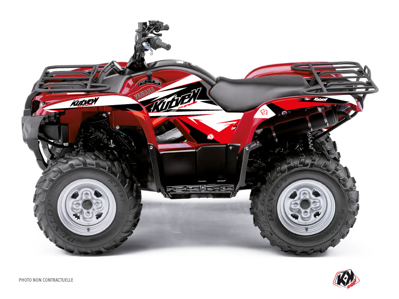 Kit Déco Quad Stage Yamaha 550-700 Grizzly Noir Rouge (2008-2015)
