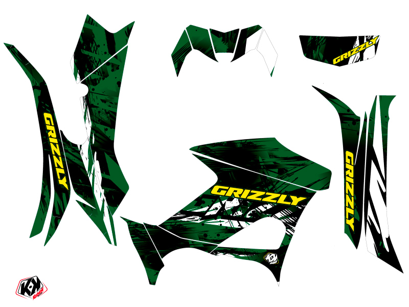 Kit Déco Quad Wild Yamaha 700-708 Grizzly Vert (2016-2021) - vue 2