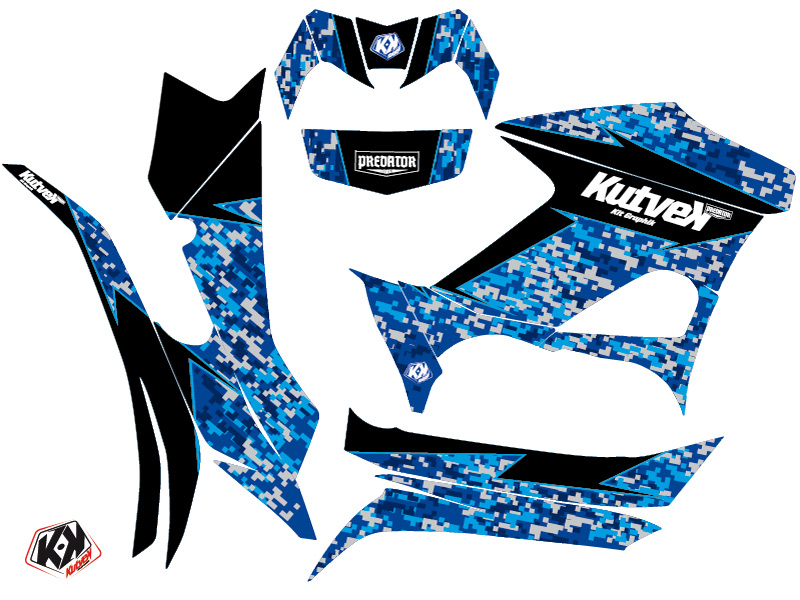 Kit Déco Quad Predator Yamaha 700-708 Grizzly Bleu (2016-2021) - vue 2