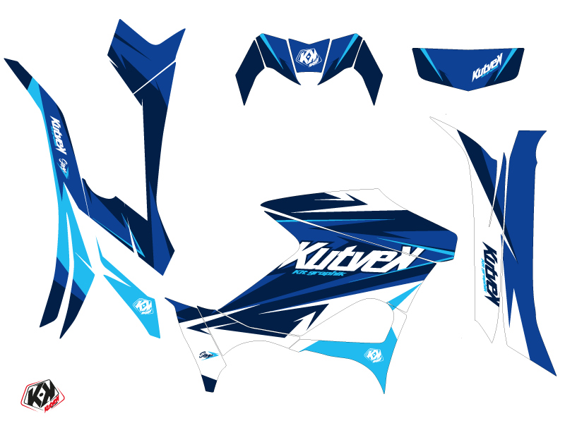 Kit Déco Quad Stage Yamaha 700-708 Grizzly Bleu (2016-2021) KUTVEK - vue 2