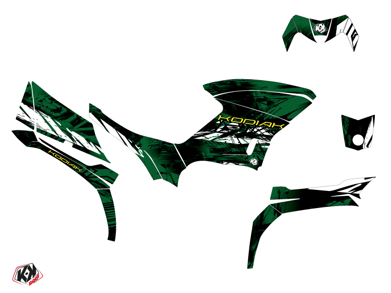Kit Déco Quad Wild Yamaha 450 Kodiak Vert (2003-2017) KUTVEK - vue 2