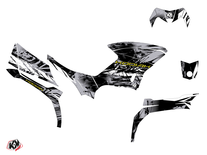 Kit Déco Quad Wild Yamaha 450 Kodiak Gris (2003-2017) - vue 2