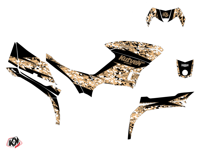 Kit Déco Quad Predator Yamaha 450 Kodiak Sable (2003-2017) KUTVEK - vue 2
