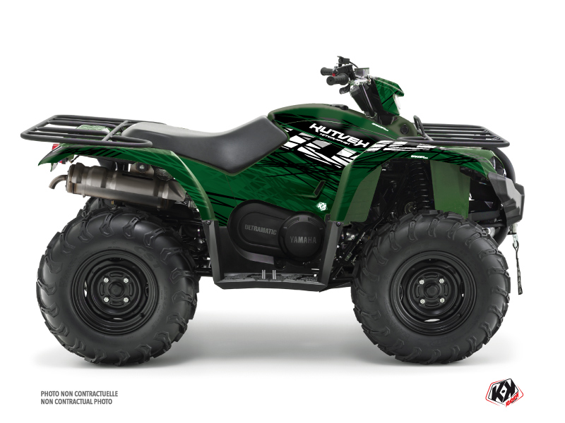 Kit déco quad Eraser Yamaha 450 Kodiak noir vert (2003-2017) KUTVEK