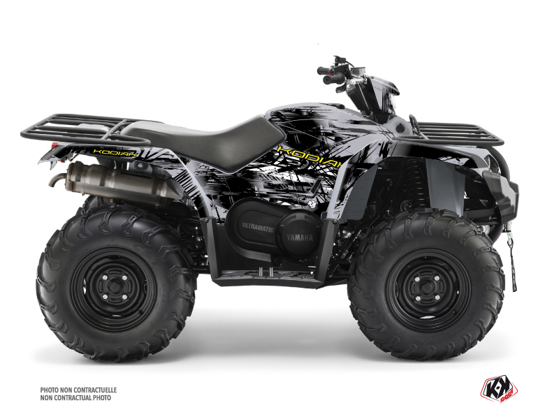 Kit de décoration KUTVEK Quad Wild Yamaha 450 Kodiak Gris (2018-2023)