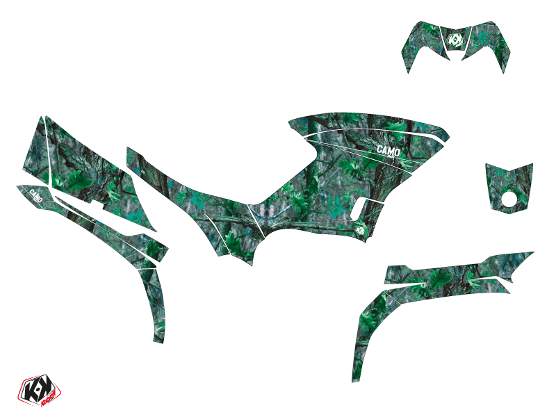 Kit Déco Quad Camo Yamaha 450 Kodiak Vert (2018-2023) - vue 2