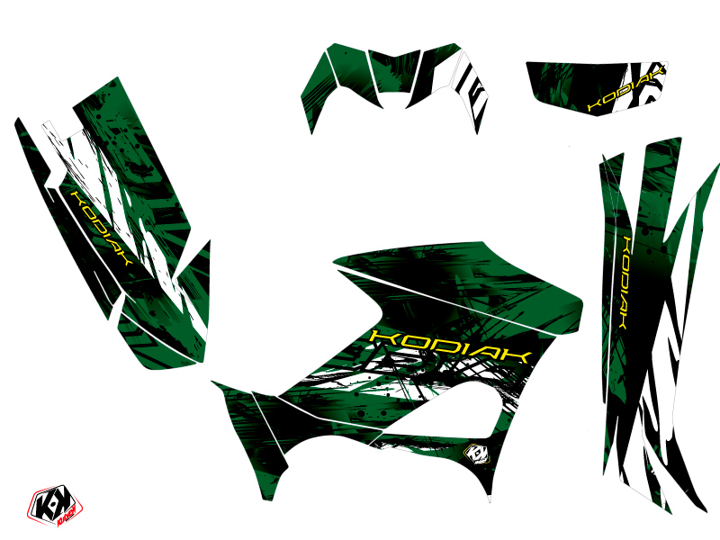 Kit Déco Quad Wild Yamaha 700-708 Kodiak Vert (2016-2023) KUTVEK - vue 2