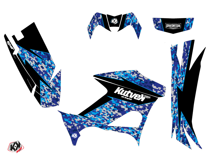 Kit de décoration Quad Predator Yamaha Kodiak 700-708 Bleu KUTVEK - vue 2