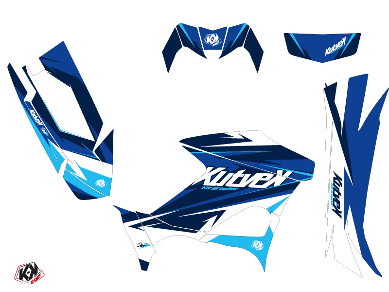 Kit Déco Quad Stage Yamaha 700-708 Kodiak Bleu (2016-2023) KUTVEK - vue 2