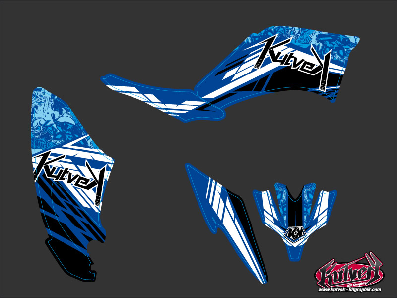 Kit Déco Quad Spirit Yamaha 250 Raptor Bleu (2008-2014) - vue 2