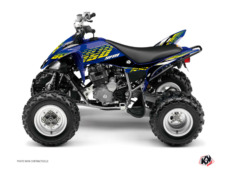 Kit de plastiques de décoration Quad Flow Yamaha 250 Raptor jaune (2008-2014) KUTVEK