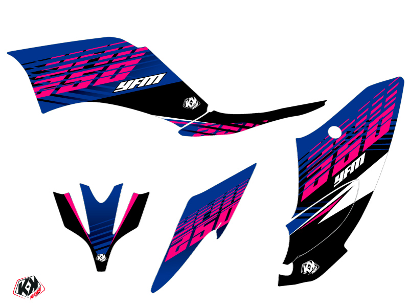 Kit Déco Quad Flow Yamaha 250 Raptor Rose (2008-2014) KUTVEK - vue 2