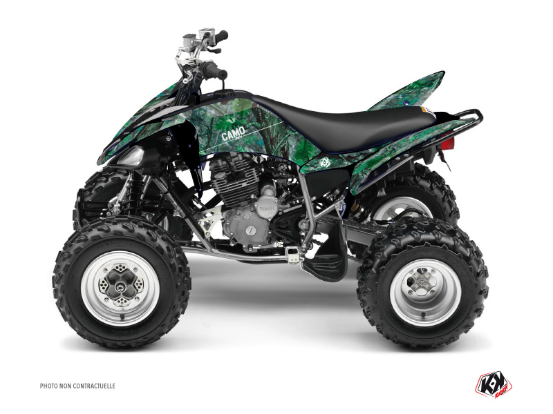 Kit déco quad Yamaha 250 Raptor camouflage vert KUTVEK (2008-2014)