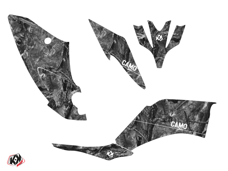 Kit déco quad Camo Yamaha 250 Raptor gris (2008-2014) KUTVEK - vue 2