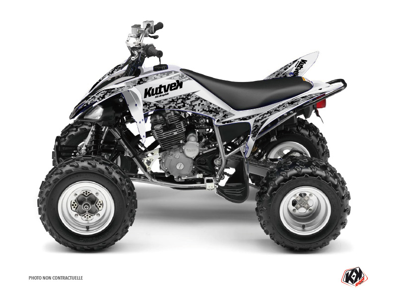 Kit décoration Kutvek Predator Yamaha 250 Raptor blanc (2008-2014)