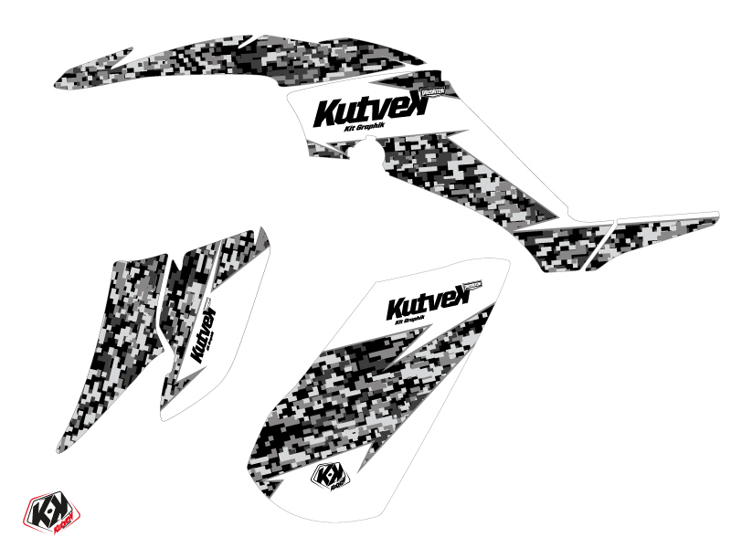 Kit Déco Quad Prédateur Yamaha 350 Raptor Blanc (2005-2015) - vue 2