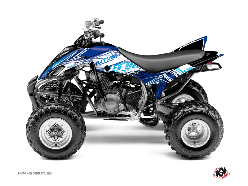 Kit plastiques Kutvek Déco Eraser Yamaha 350 Raptor Bleu (2005-2015)