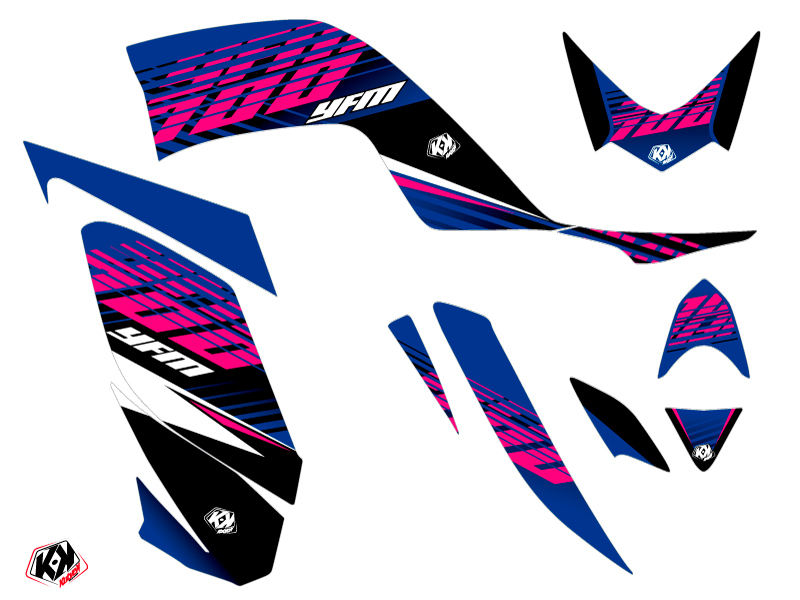 Kit Déco Quad Flow Yamaha 660 Raptor Rose (2001-2005) - vue 2