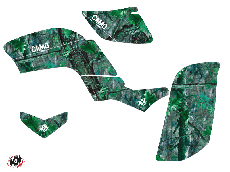 Kit Déco Quad Camo Yamaha 660 Raptor Vert (2001-2005) KUTVEK - vue 2