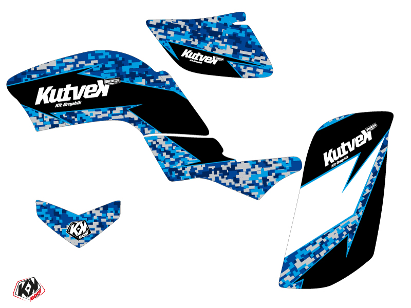 Kit Déco Quad Predator Yamaha 660 Raptor Bleu KUTVEK (2001-2005) - vue 2