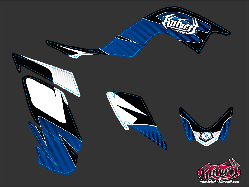 Kit Déco Quad Factory Yamaha 700 Raptor Bleu (2006-2012) KUTVEK - vue 2
