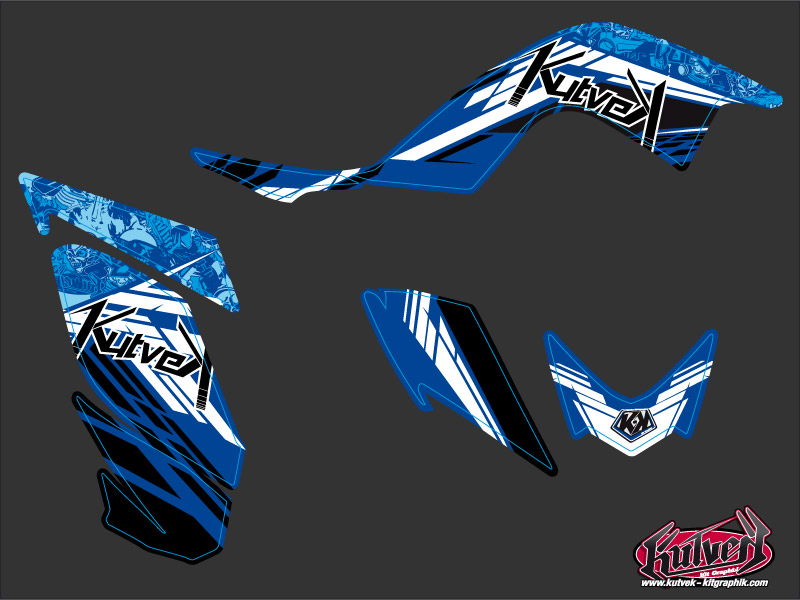 Kit Déco Quad Spirit Yamaha 700 Raptor Bleu (2006-2012) KUTVEK - vue 2