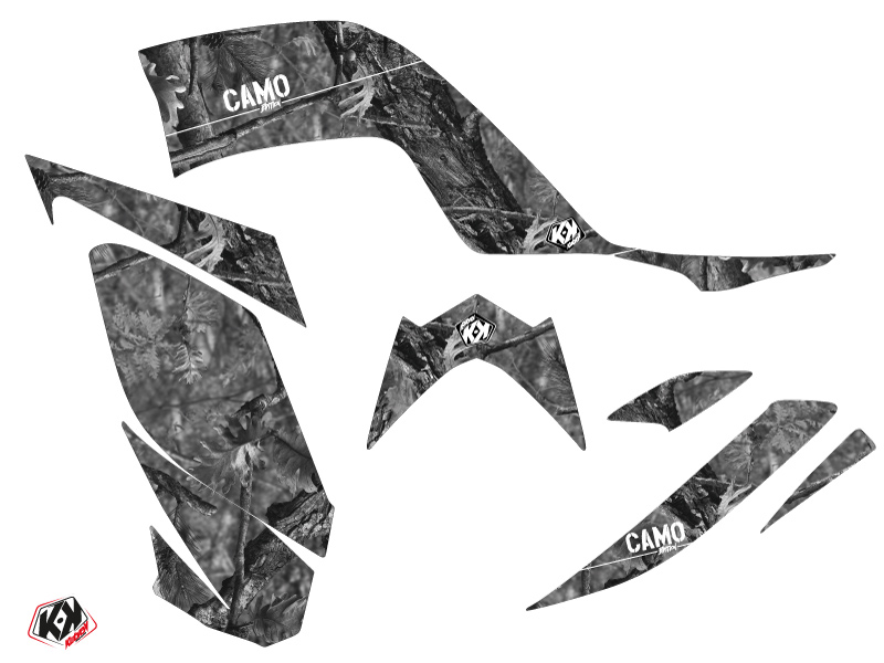 Kit Déco Quad Camo Yamaha 700 Raptor Gris (2006-2012) KUTVEK - vue 2