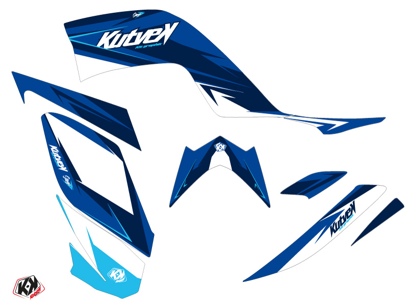 Kit de décoration Quad Stage Yamaha 700 Raptor bleu (2006-2012) KUTVEK - vue 2