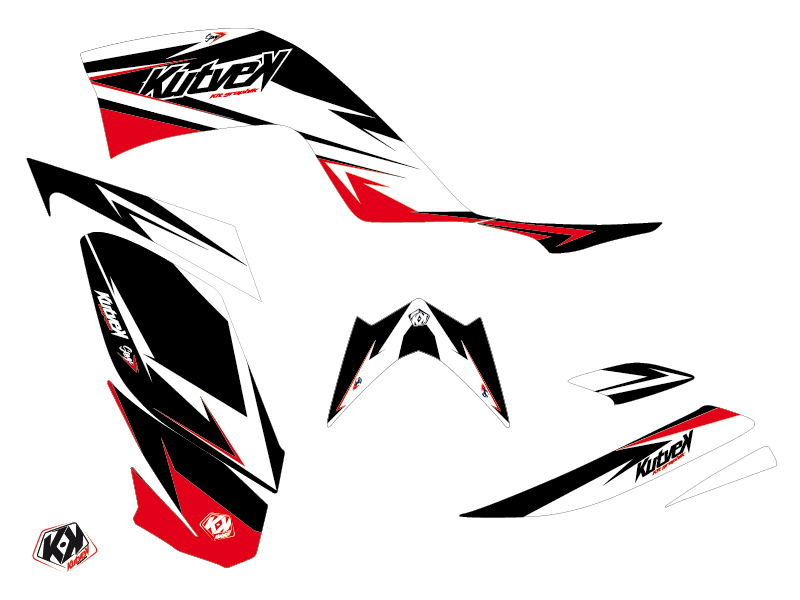 Kit Déco Quad Stage Yamaha 700 Raptor Noir Rouge 2006-2012 - vue 2