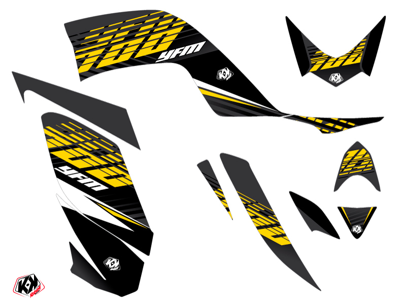 Kit Déco Quad Flow Yamaha 700 Raptor Jaune 60e Anniversaire (2006-2012) - vue 2