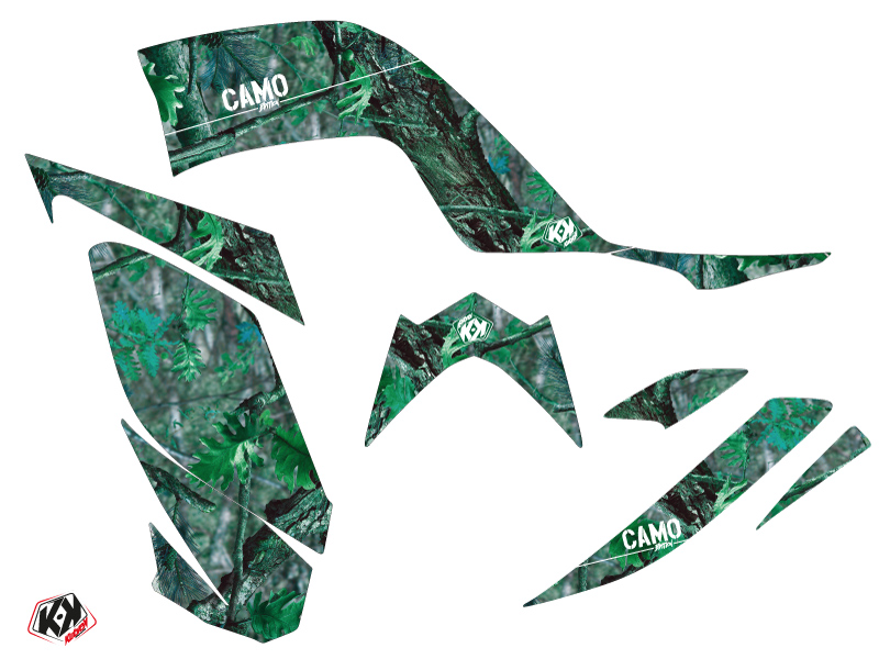 Kit Déco Quad Camo Yamaha 700 Raptor Vert (2013-2023) Kutvek - vue 2