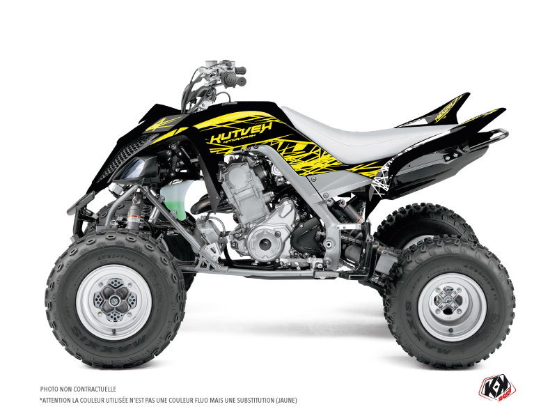 Kit décoration Eraser Fluo Yamaha 700 Raptor jaune KUTVEK (2013-2023)
