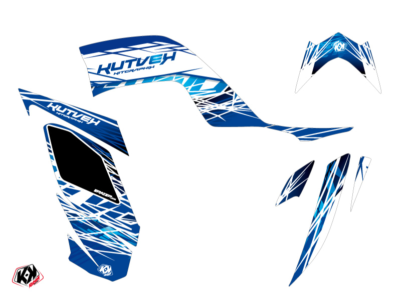 Kit Déco Quad Eraser Yamaha 700 Raptor Bleu (2013-2023) - vue 2
