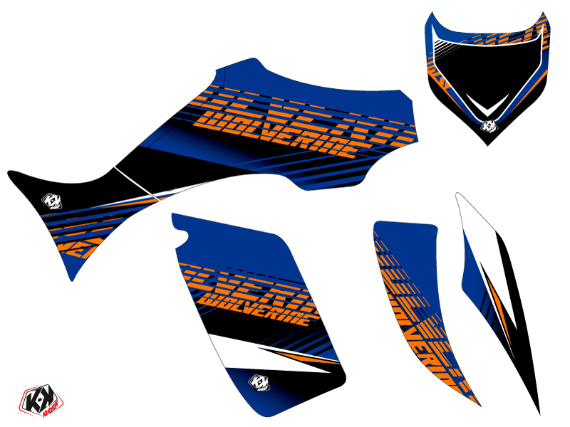 Kit Déco Quad Flow Yamaha 350-450 Wolverine Orange (2006-2009) - vue 2