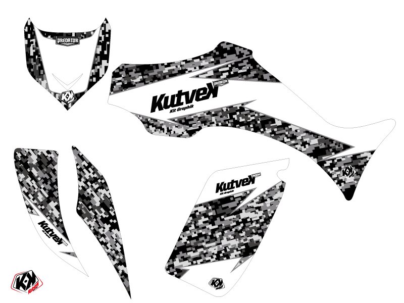 Kit Déco Quad Predator Yamaha Wolverine 350-450 Blanc (2006-2009) - vue 2