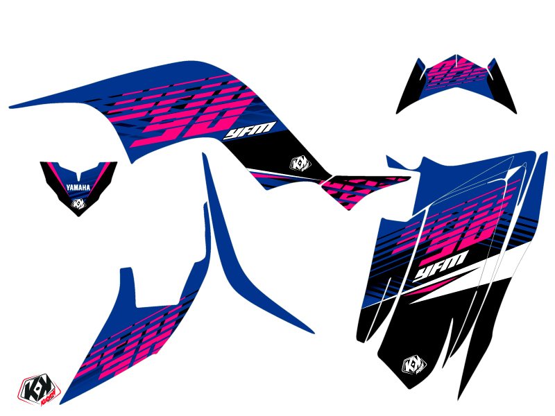 Kit Décoration Quad Flow Yamaha 90 Raptor Rose (2009-2023) KUTVEK - vue 2