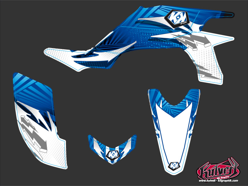 Kit Déco Quad Graff Yamaha 450 YFZ Bleu KUTVEK (2004-2009) - vue 2