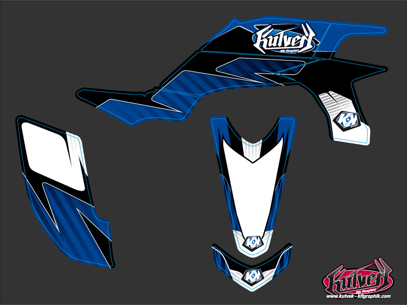 Kit Déco Quad Factory Yamaha 450 YFZ Bleu (2012-2013) KUTVEK - vue 2