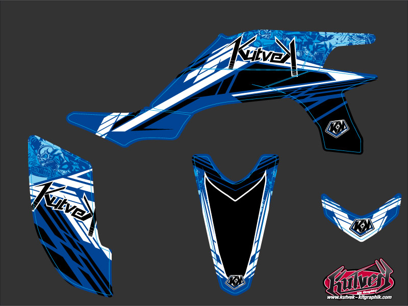 Kit Déco Quad Spirit Yamaha 450 YFZ Bleu KUTVEK (2012-2013) - vue 2