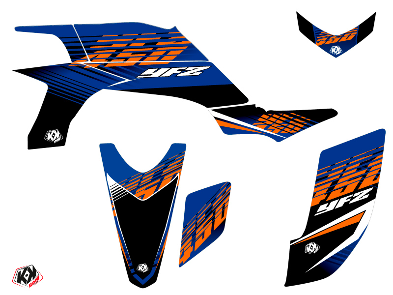 Kit Déco Quad Flow Yamaha 450 YFZ Orange 2012-2013 - vue 2