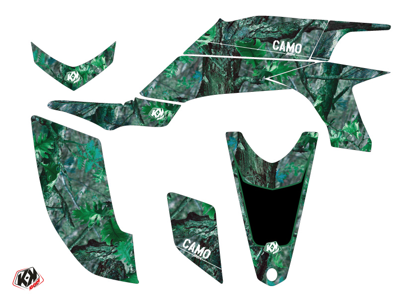 Kit Déco Quad Camo Yamaha 450 YFZ Vert (2012-2013) KUTVEK - vue 2