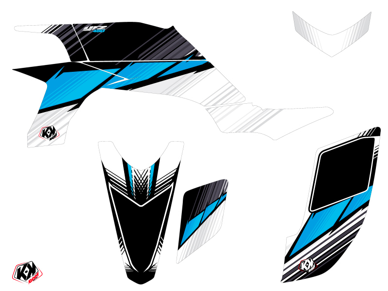 Kit Déco Quad Stripe Yamaha 450 YFZ Noir KUTVEK (2012-2013) - vue 2