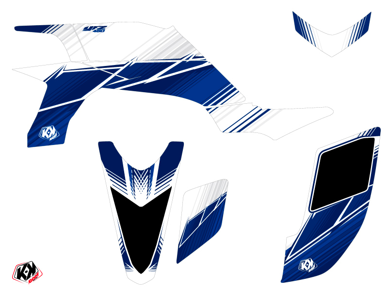 Kit Déco Quad Stripe Yamaha 450 YFZ Bleu Nuit 2012-2013 - vue 2